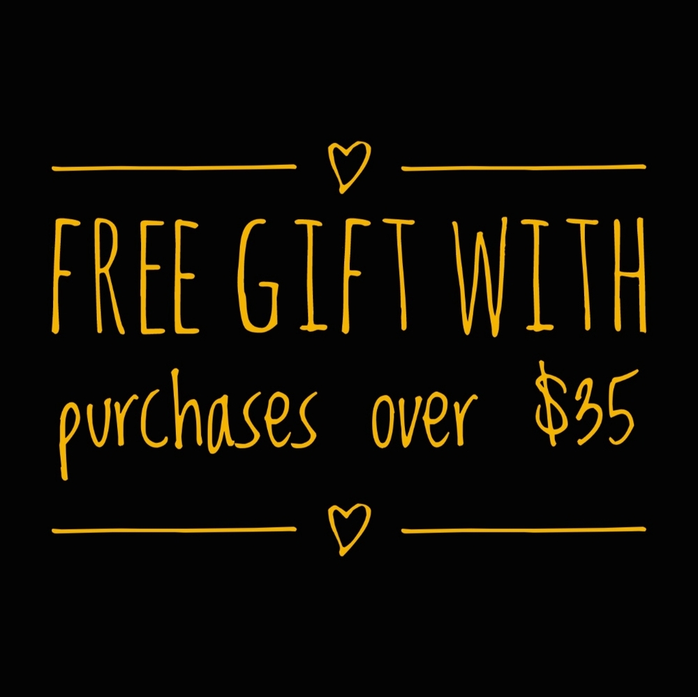 Free gift with purchases over $35
